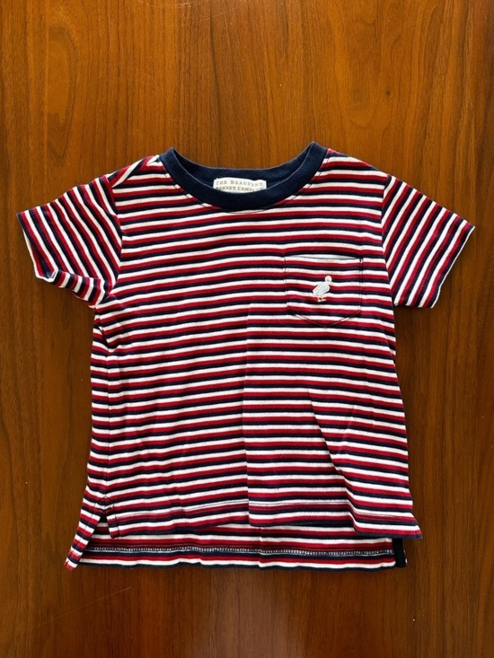TBBC The Beaufort Bonnet Company Carter Crewneck shirt Red/Navy/White